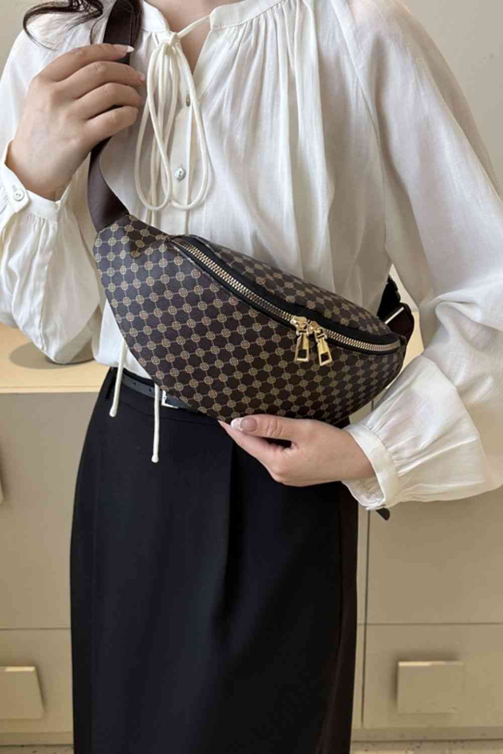 Stylish PU Leather Sling Bag